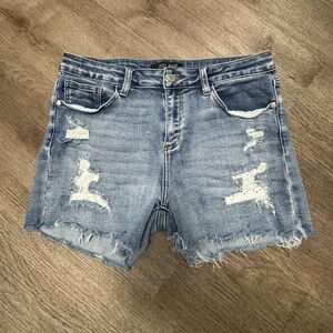 Judy Blue Denim Distressed Shorts